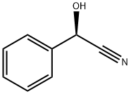 (R)-2-ヒドロキシ-2-フェニルアセトニトリル 化学構造式