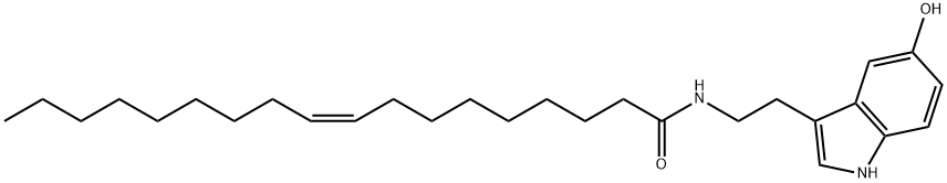 Oleoyl Serotonin 化学構造式