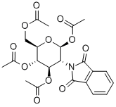 1,3,4,6-四-O-乙酰基-2-脱氧-2-苯二甲酰亚氨基-Β-D-吡喃葡萄糖, 10022-13-6, 结构式