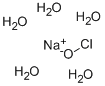 次亜塩素酸ナトリウム五水和物 化学構造式