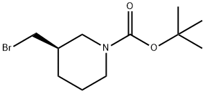 (R)-tert-Butyl 3-(bromomethyl)piperidine-1-carboxylate Struktur