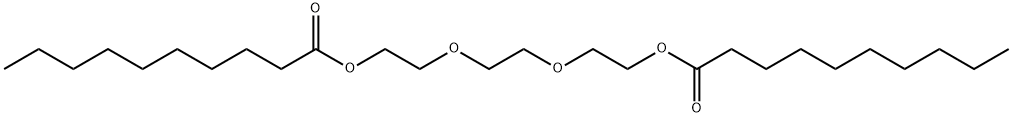 1,2-ethanediylbis(oxy-2,1-ethanediyl) didecanoate Structure