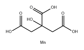 2-ヒドロキシ-1,2,3-プロパントリカルボン酸/マンガン,(1:x) 化学構造式