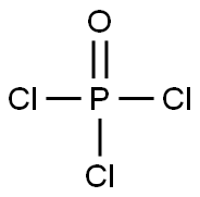 三氯氧磷,10025-87-3,结构式