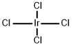 イリジウム(IV)テトラクロリド 化学構造式