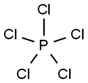 五氯化磷,10026-13-8,结构式