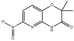 2,2-DIMETHYL-6-NITRO-2H-PYRIDO[3,2-B][1,4]OXAZIN-3(4H)-ONE 化学構造式