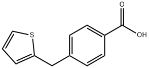 4-(Thien-2-ylmethyl)benzoic acid 化学構造式