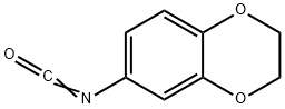 6-イソシアナト-1,4-ベンゾジオキサン 化学構造式