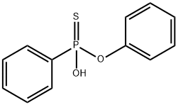 フェニルホスホノチオ酸フェニル 化学構造式