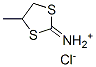 4-methyl1,3-dithiolan-2-iminium chloride Structure