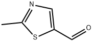 2-メチル-1,3-チアゾール-5-カルボキシアルデヒド 化学構造式