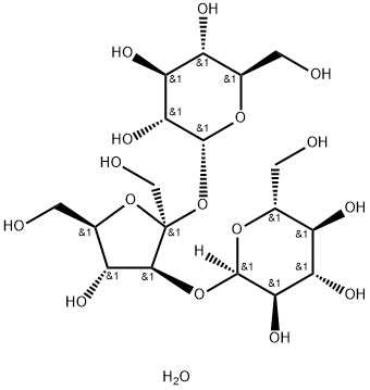 D型松三糖单水合物 结构式
