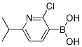 (2-CHLORO-6-ISOPROPYLPYRIDIN-3-YL)BORONIC ACID 化学構造式