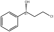 (R)-(+)-3-クロロ-1-フェニル-1-プロパノール 塩化物 化学構造式