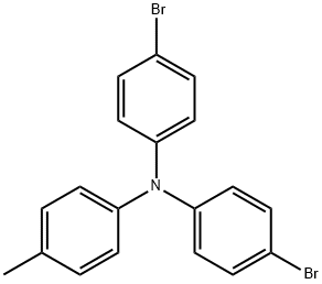 4-ブロモ-N-(4-ブロモフェニル)-N-(P-トリル)アニリン 化学構造式