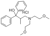 1,1-Diphenyl-2-methyl-3-(di-1-methoxyethyl)aminopropanol hydrochloride Structure
