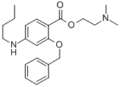 BENZOIC ACID, 2-(BENZYLOXY)-4-BUTYLAMINO-, 2-(DIMETHYLAMINO)ETHYL ESTE R Structure