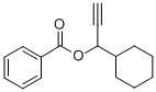 BENZOIC ACID, 1-CYCLOHEXYL-2-PROPYN-1-YL ESTER Struktur