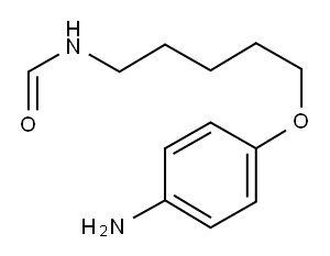 N-(5-(p-Aminophenoxy)phenyl)formamide Structure