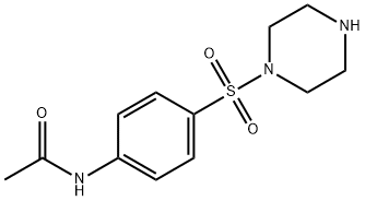 N-[4-(PIPERAZINE-1-SULFONYL)-PHENYL]-ACETAMIDE Struktur