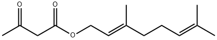 乙酰乙酸犍牛儿酯, 10032-00-5, 结构式