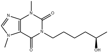 1-(5-hydroxyhexyl)-3,7-dimethyl-purine-2,6-dione Struktur