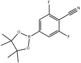 4-氰基-3,5-二氟苯硼酸频哪醇酯, 1003298-73-4, 结构式