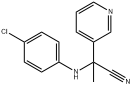 2-(4-chloro-phenylamino)-2-pyridin-3-yl-propionitrile 结构式
