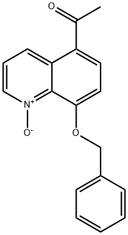 5-アセチル-8-(フェニルメトキシ)-2-キノリンN-オキシド 化学構造式