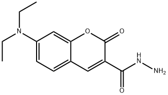 7-(DIETHYLAMINO)COUMARIN-3-CARBOHYDRAZIDE Struktur