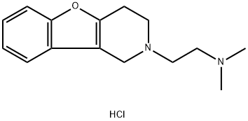 Benzofuro(3,2-c)pyridine, 1,2,3,4-tetrahydro-2-(2-(dimethylamino)ethyl )-, dihydrochloride Structure