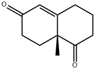 R(-)-8A-METHYL-3,4,8,8A-TETRAHYDRO-1,6(2H,7H)-NAPHTHALENEDIONE Structure