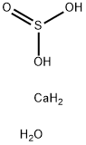 Calcium sulfite,dihydrate Struktur