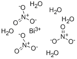 ビスマストリニトラート·5水和物 化学構造式