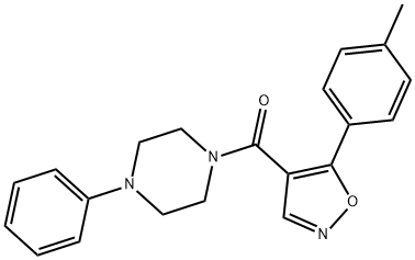 1003559-14-5 Methanone, [5-(4-methylphenyl)-4-isoxazolyl](4-phenyl-1-piperazinyl)-