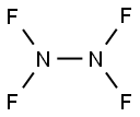 テトラフルオロヒドラジン 化学構造式