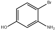 3-アミノ-4-ブロモフェノール 化学構造式