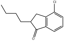 4-CHLORO-2-BUTYL-1-INDANONE Structure