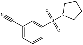 3-(Pyrrolidin-1-ylsulfonyl)benzonitrile Structure