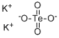 テルル(VI)酸カリウム三水和物 化学構造式