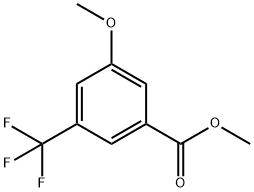 3-甲氧基-5-(三氟甲基)苯甲酸甲酯, 1003843-90-0, 结构式