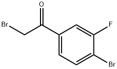 2-溴-1-(4-溴-3-氟苯基)乙酮, 1003879-02-4, 结构式