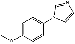 1-(4-メトキシフェニル)-1H-イミダゾール 化学構造式
