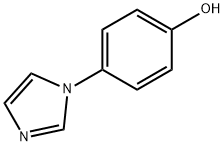 4-(1H-イミダゾール-1-イル)フェノール 化学構造式