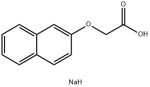 (2-ナフチルオキシ)酢酸ナトリウム 化学構造式