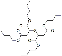 2,2'-チオジこはく酸テトラブチル 化学構造式