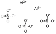 硫酸铝,10043-01-3,结构式