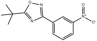 5-tert-Butyl-3-(3-nitrophenyl)-1,2,4-oxadiazole 化学構造式