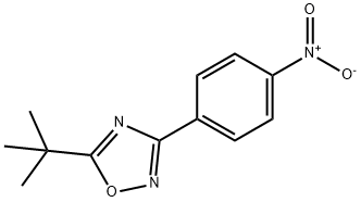 5-tert-Butyl-3-(4-nitrophenyl)-1,2,4-oxadiazole 化学構造式